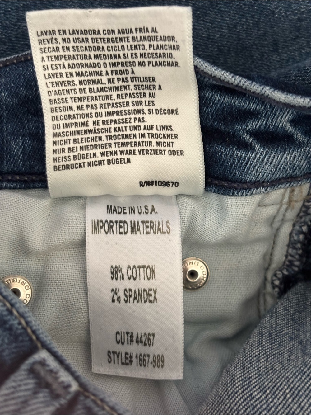 Citizens of Humanity Rocket Crop Illusion Two-Tone Side Stripe Jeans Size 25 - Picture 15 of 15